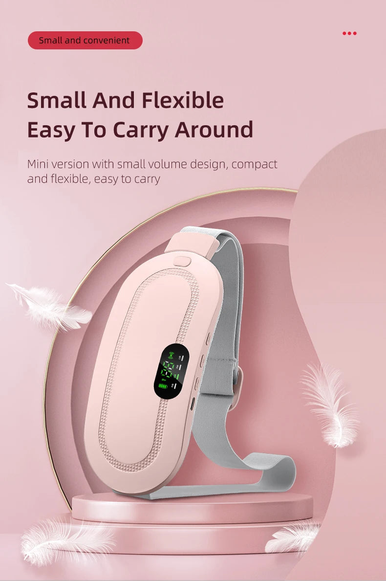 Electric Menstrual Heating Belt for Women Adjustable Waist Heating Pad Warm Massage Comfort Care Portable Home Use Device