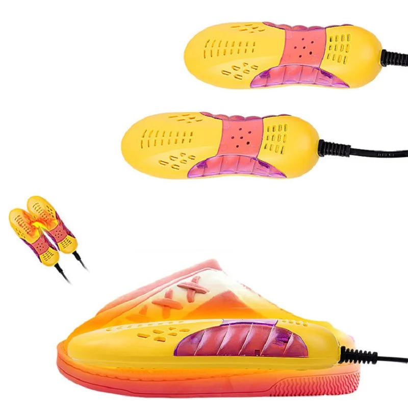 Electric Shoes Dryer Deodorizer with Heat Dehumidifier Device Foot Warmer Heater Eliminate Odor UV Shoe Drying Household