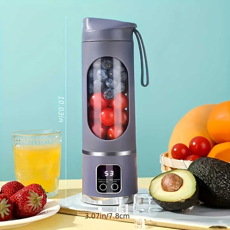 Portable USB-Rechargeable  Blender & Juicer，500ML Portable juicer Shakes and Smoothies Blender，Small Blenders，Mixing，Compact
