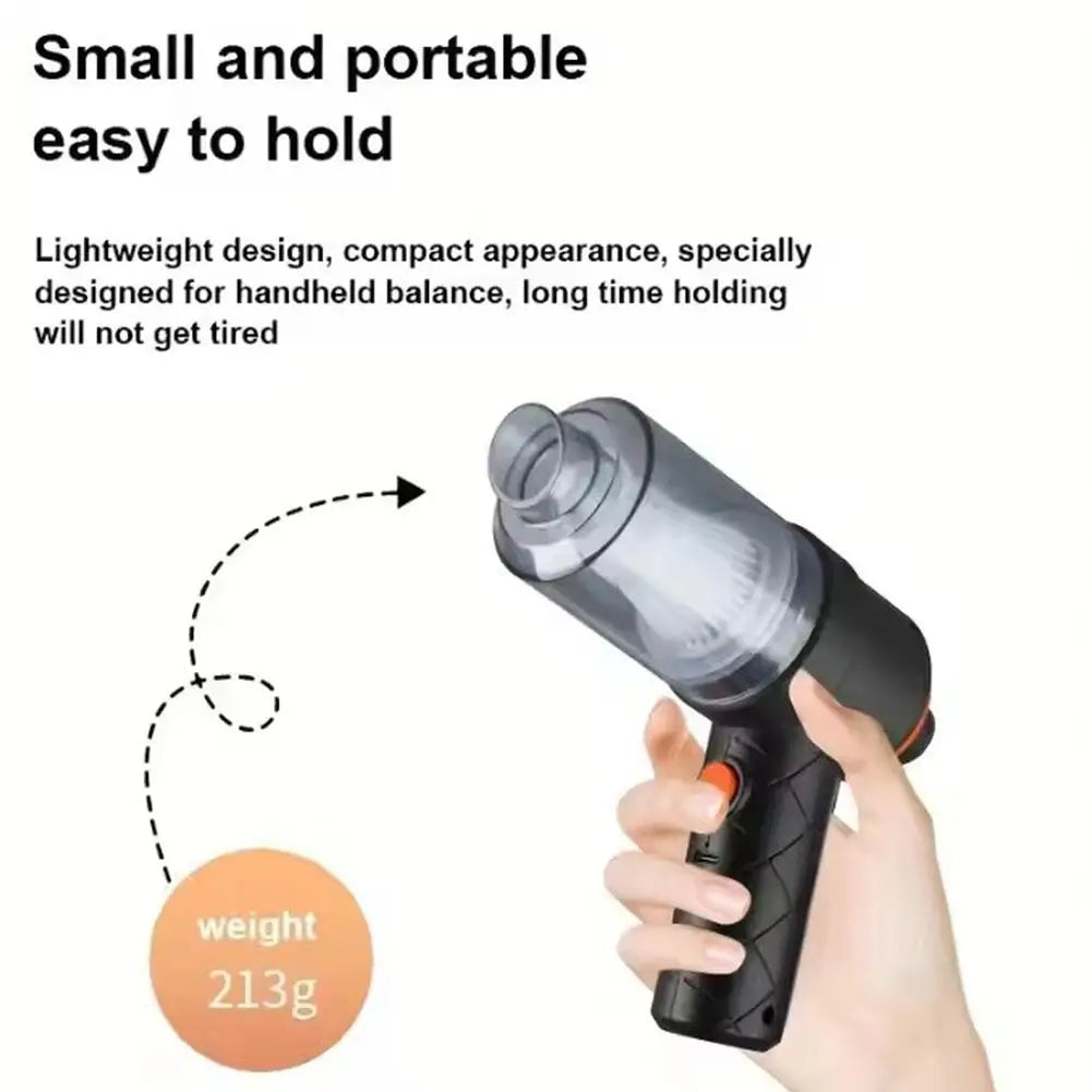 Mini Car Wireless Vacuum Cleaner Portable Strong Suction Household Cleaning Equipment Handheld Dust Collector Car Dust Blower