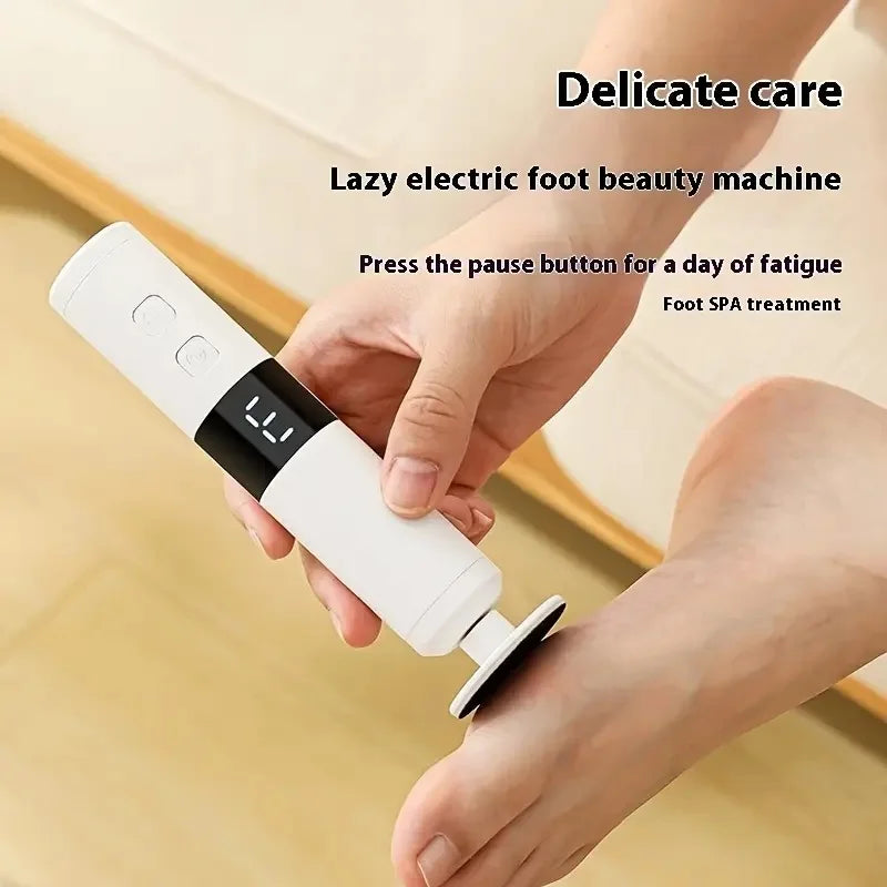 Electric 2-in-1 foot grinder and nail grinder - USB foot repair equipment with 3-speed adjustment and 16 interchangeable heads