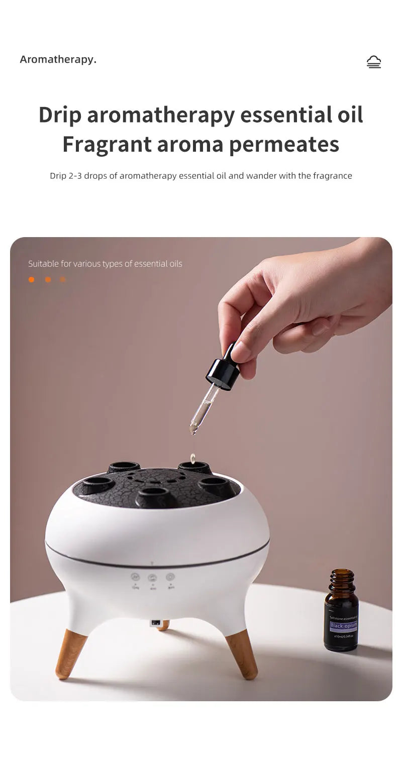 Jellyfish Air Humidifier With Colorful Gradient Lights Essential Oil Diffuser Ultrasonic Mist Maker Fogger Aroma Diffuser