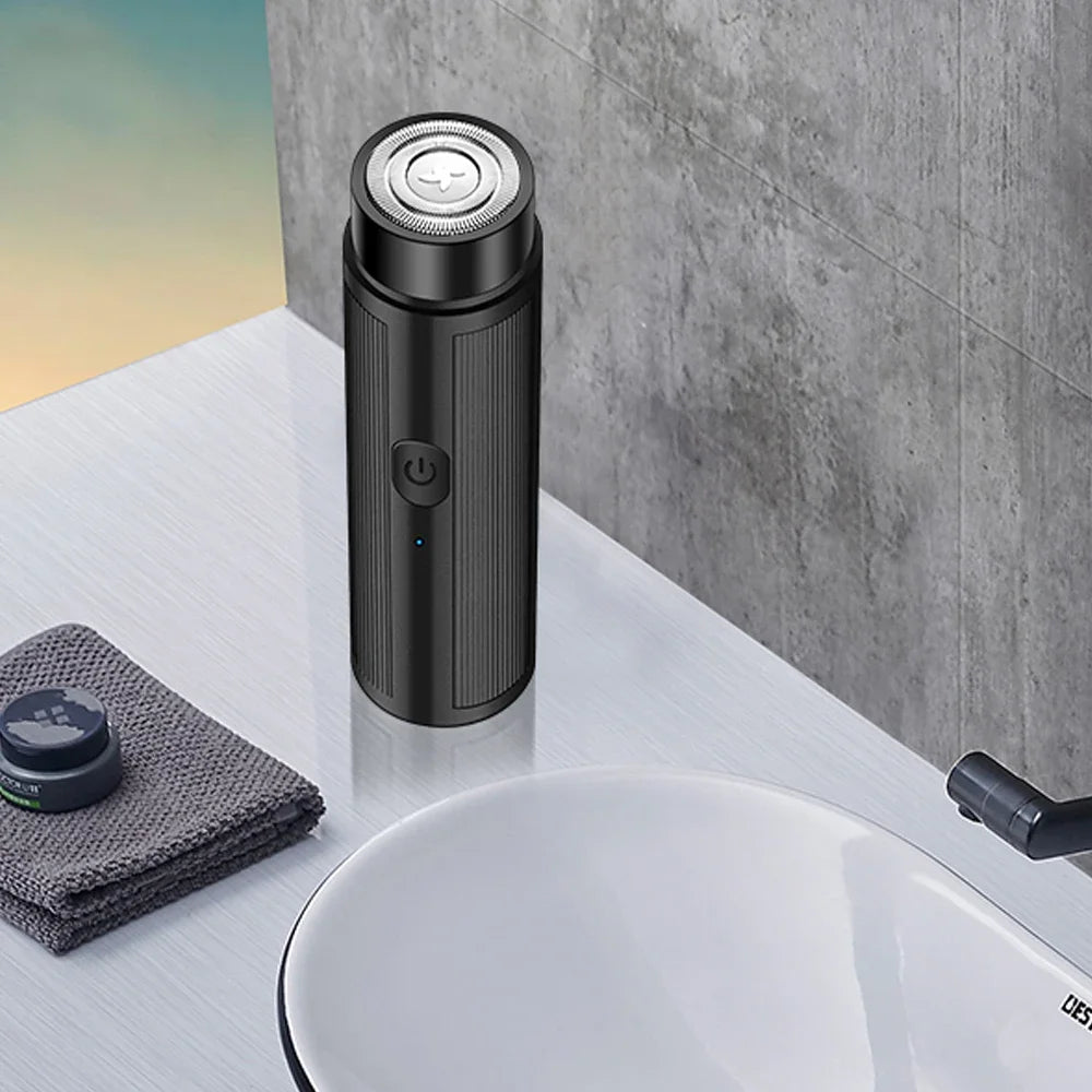 Mini Electric Shaver for Men – USB Rechargeable Foil Shaver with Travel Lock, Compact & Quiet for Business Trips & Daily Groomin