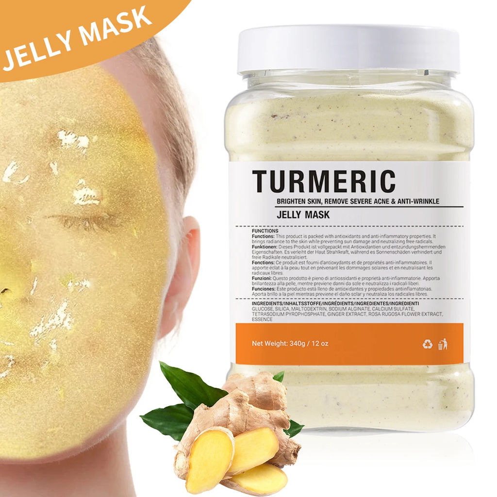 Jelly Mask Powder 24K Gold Anti Aging Jelly Face Mask, Peel Off Hydro Face Mask Powder for Fight Fine Lines, Dullness
