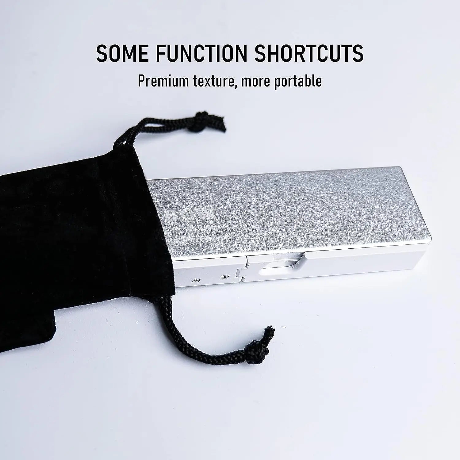 Foldable Bluetooth Keyboard with Magnetic Stand Aluminum Alloy Mini Folding Keyboard Rechargeable Keyboard for Tablet,iPad