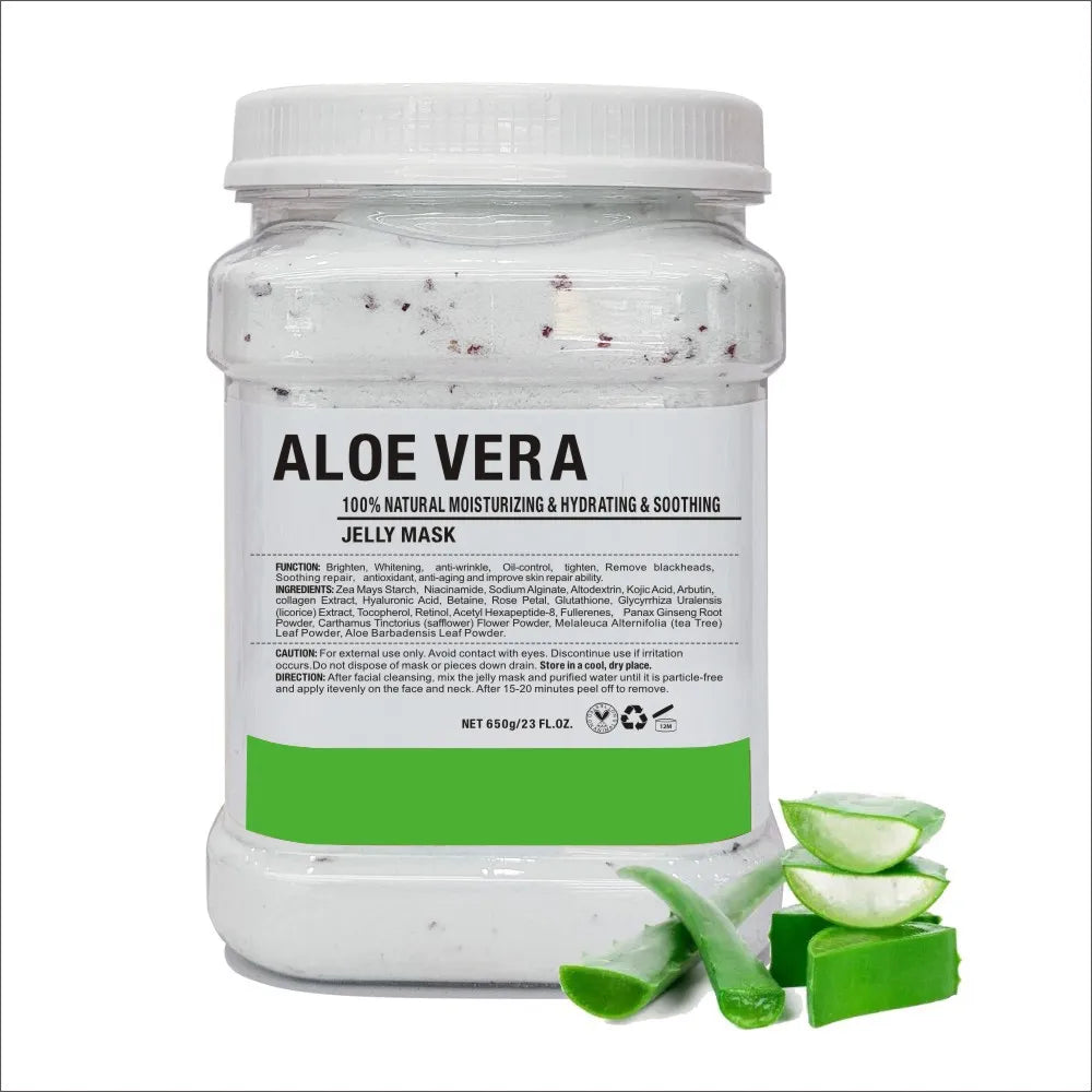 500g/650g Milk Seaweed Jelly Mask Powder Small Particles Marine Algae Moisturizing Mask Mud Softening Skin Improving Roughness