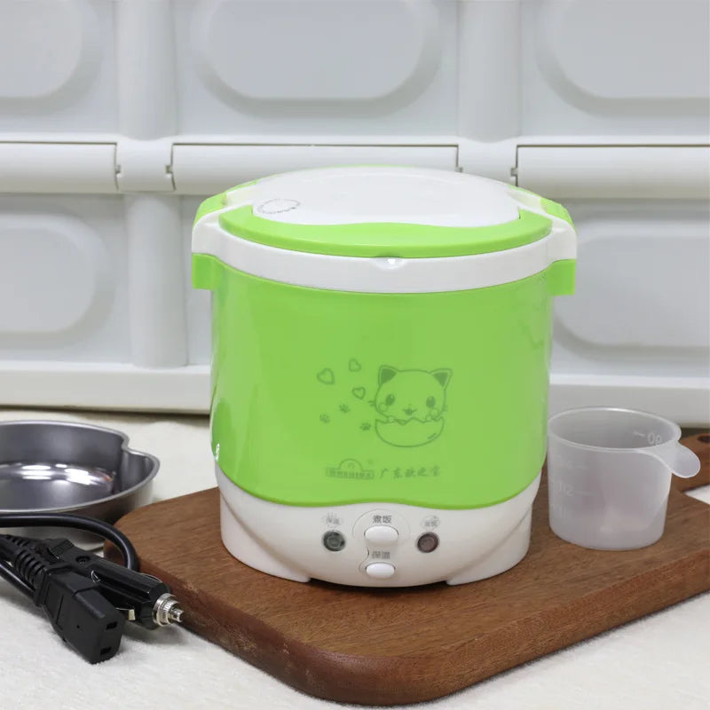 Electric Mini Rice Cooker - Portable MultiCooker for Household, Small Size Rice Cooker for 1-2 People