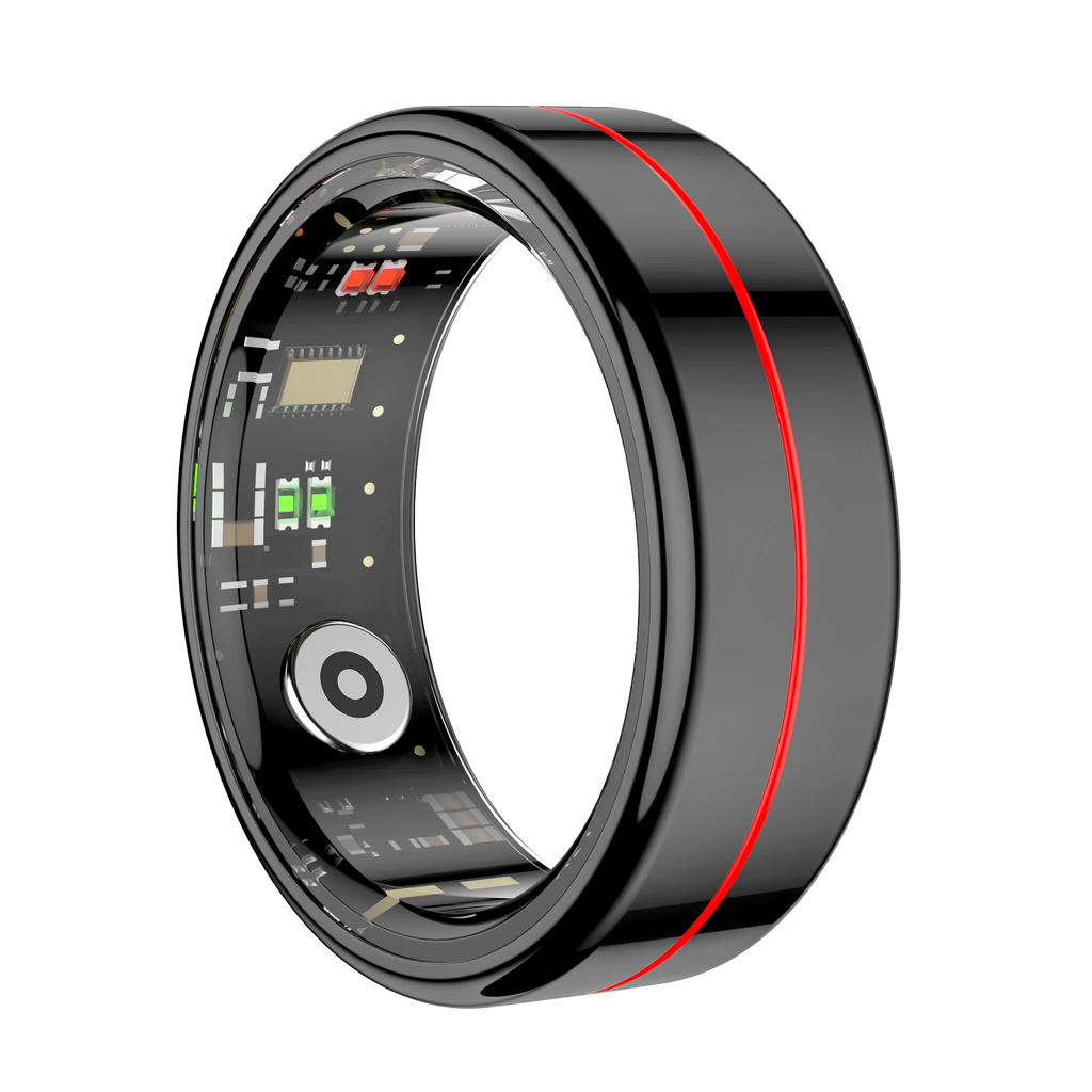 R04 Smart Ring for Men Women 5ATM Waterproof With Charging Case Health and Sleep Monitor Ring Multi-sport Mode Camera Control