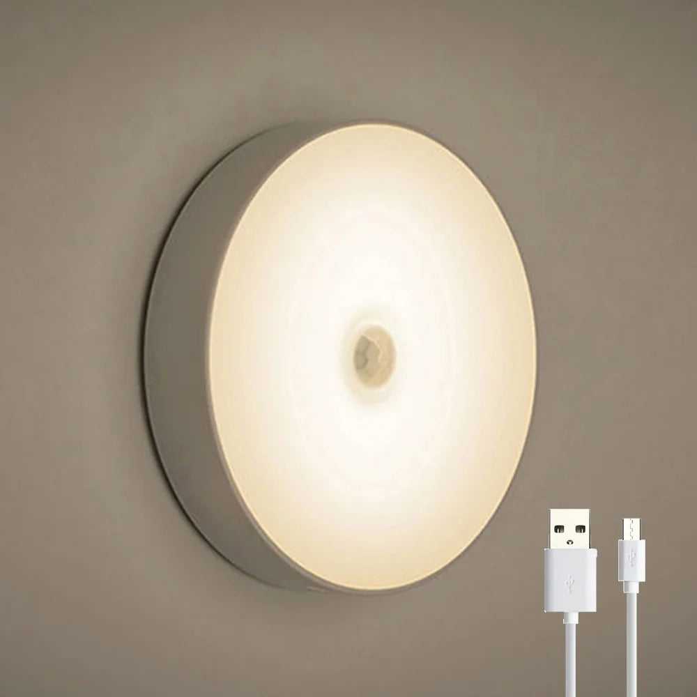 LED Motion Sensor Light Wireless Night Light Under Cabinet Light Closet Lamp Smart Wall-Mounted Body Induction Lamp home Decor
