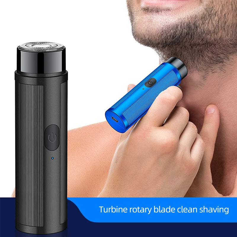 Mini Electric Shaver for Men – USB Rechargeable Foil Shaver with Travel Lock, Compact & Quiet for Business Trips & Daily Groomin