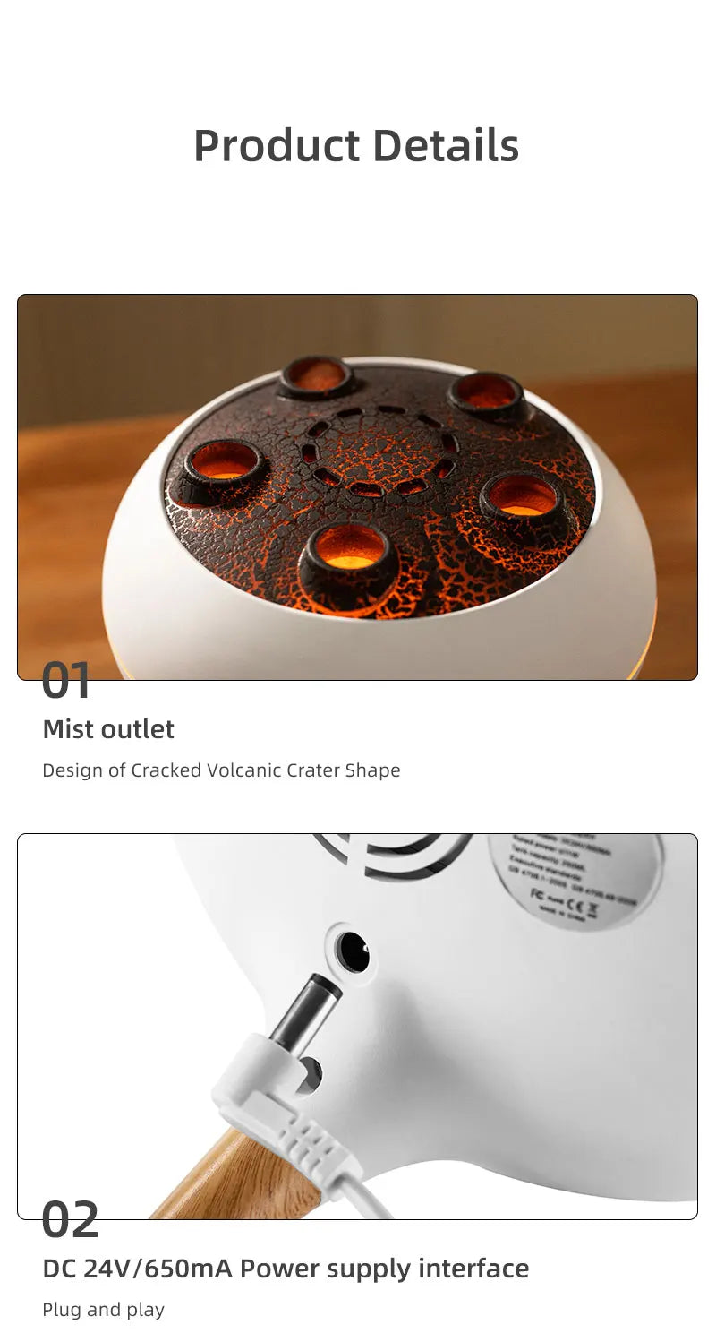 Jellyfish Air Humidifier With Colorful Gradient Lights Essential Oil Diffuser Ultrasonic Mist Maker Fogger Aroma Diffuser