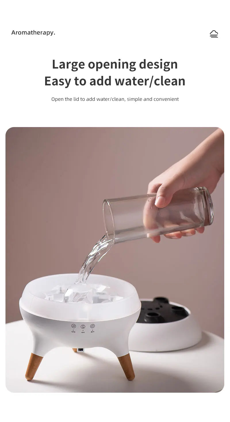 Jellyfish Air Humidifier With Colorful Gradient Lights Essential Oil Diffuser Ultrasonic Mist Maker Fogger Aroma Diffuser