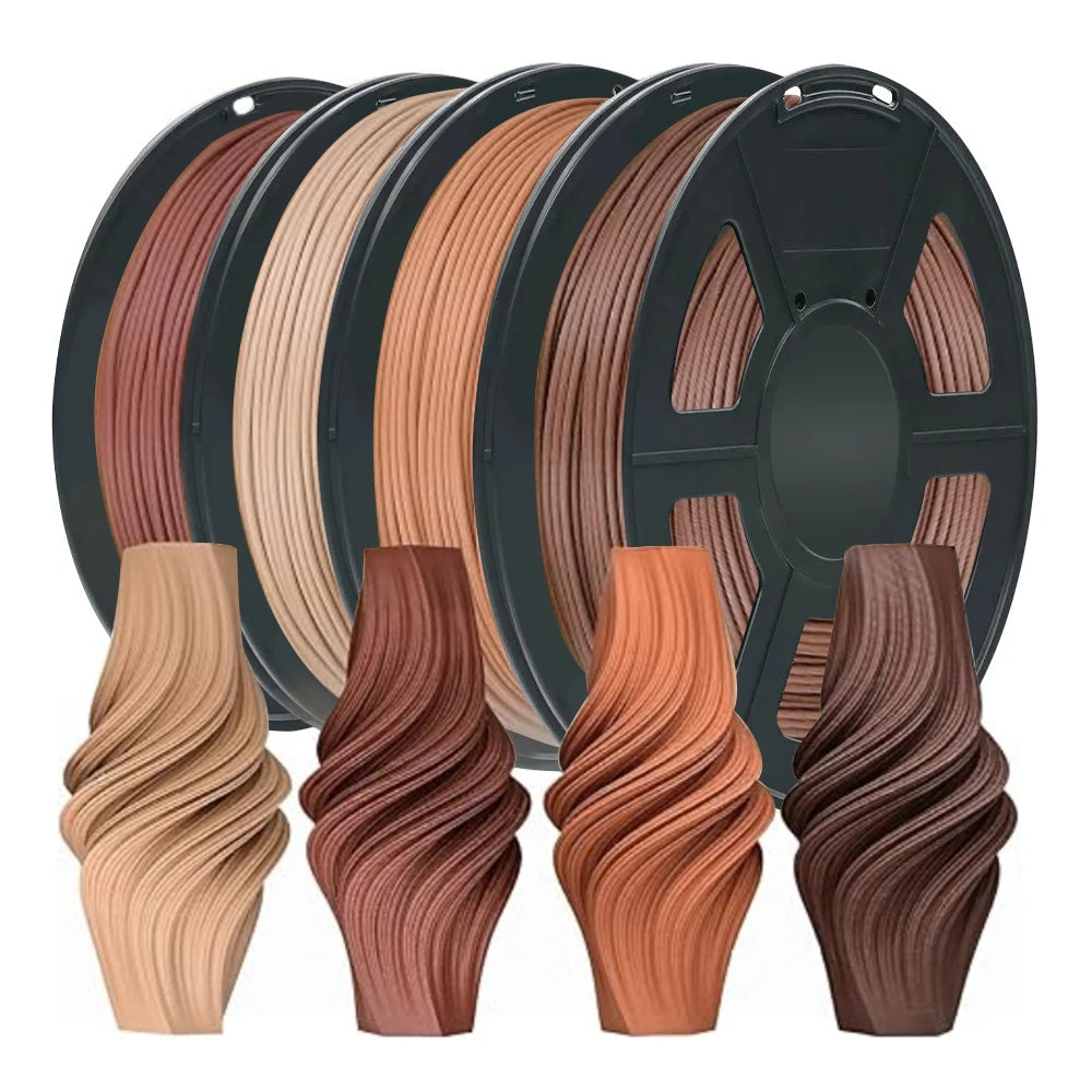 3D Printer Filament PLA Wood Grain 1.75mm Filament 1KG 250G 3D Printing Plastic Materials Filament Walnut Teak Cherry Wood