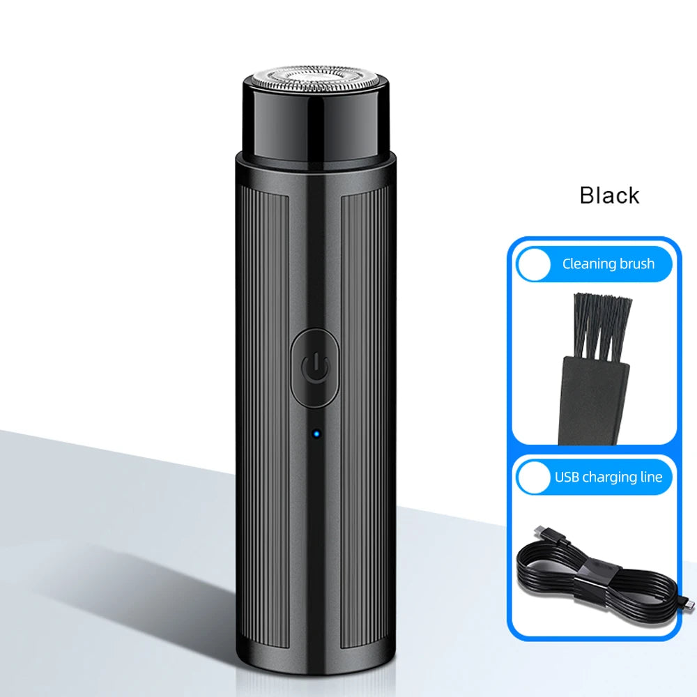 Mini Electric Shaver for Men – USB Rechargeable Foil Shaver with Travel Lock, Compact & Quiet for Business Trips & Daily Groomin
