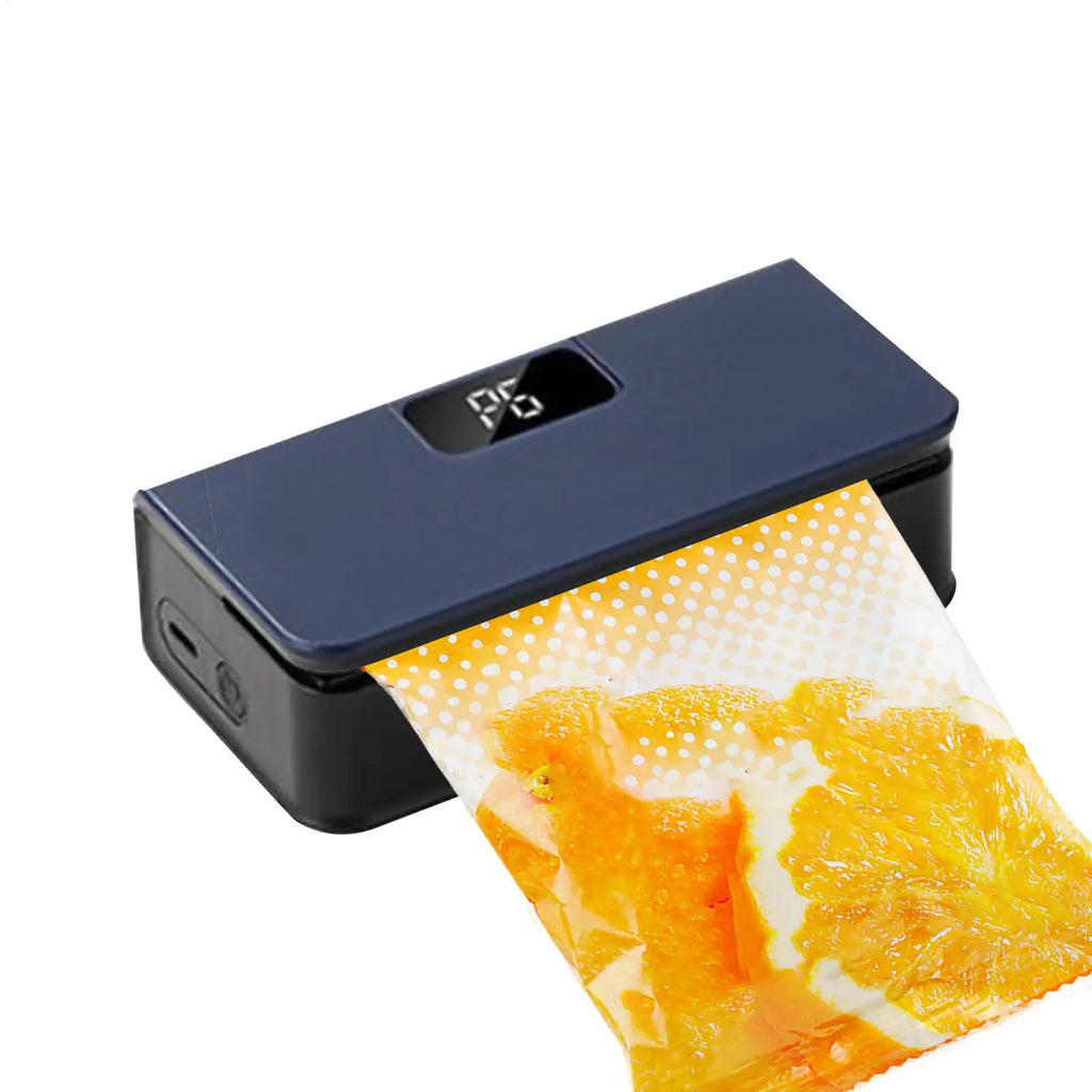Mini Sealer 6-Mode Rechargeable Magnetic Heat Sealer with Cutter Electric Handheld Bag Sealing Machine for Home Kitchen Packagin