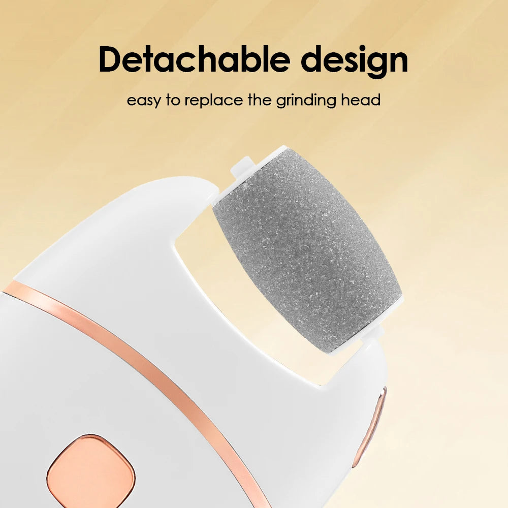 Electric Foot Grinder Automatic Pedicure Tool Remove Dead Skin Calluses Thick Leather Polishing Gentle Exfoliation 2 Gears