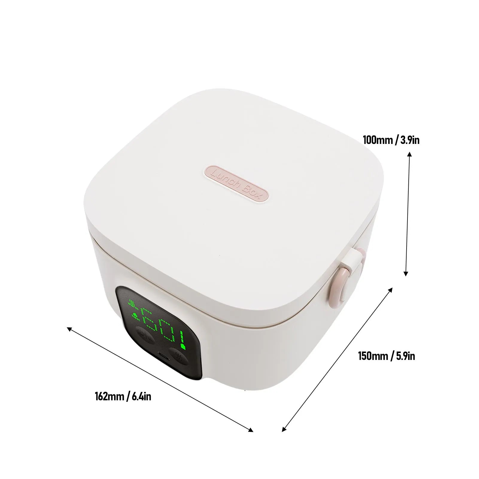 Electric Lunch Box Food Warmer Portable Insulation Mode Rechargeable 500ml Intelligent Constant Temperature Bowl for Travel