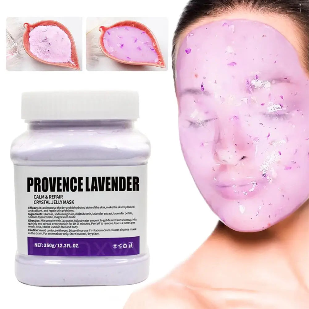 Rose Jelly Face Mask Hydrating Hydro Gel Peel-Off Mask for Nourished Glowing Skin with Smoothing Effect Powder-to-Gel Formula