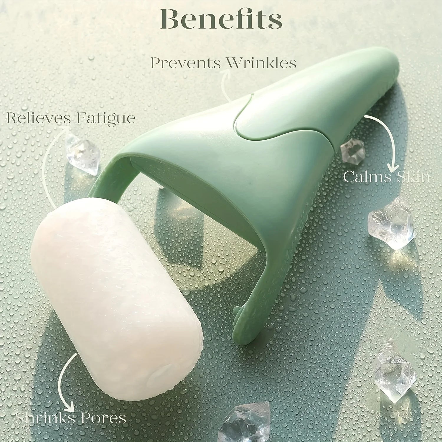 Large Ice Roller/Massager Facial Cooling Beauty Tool,Ice Roller for Face And Eye, Athome Spa,Skincare Routine,Handheld Massager