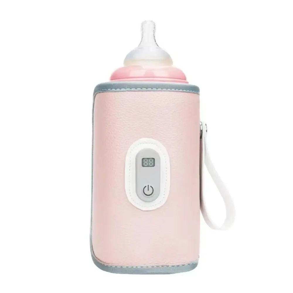 Digital Baby Bottle Warmer Type-C 5 Levels Milk Bottle Insulation Cover Heating LED Display Bottle Thermal Heater Infants