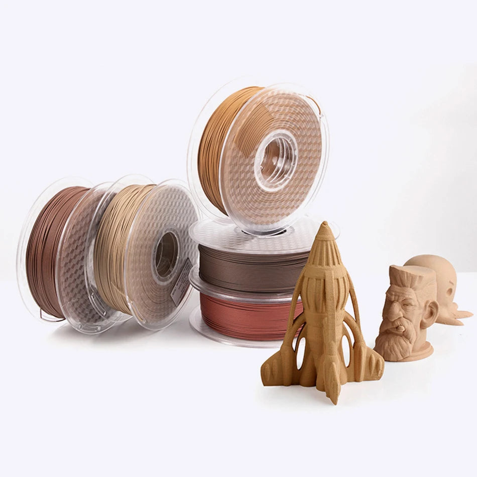 3D Printer Filament PLA Wood Grain 1.75mm Filament 1KG 250G 3D Printing Plastic Materials Filament Walnut Teak Cherry Wood