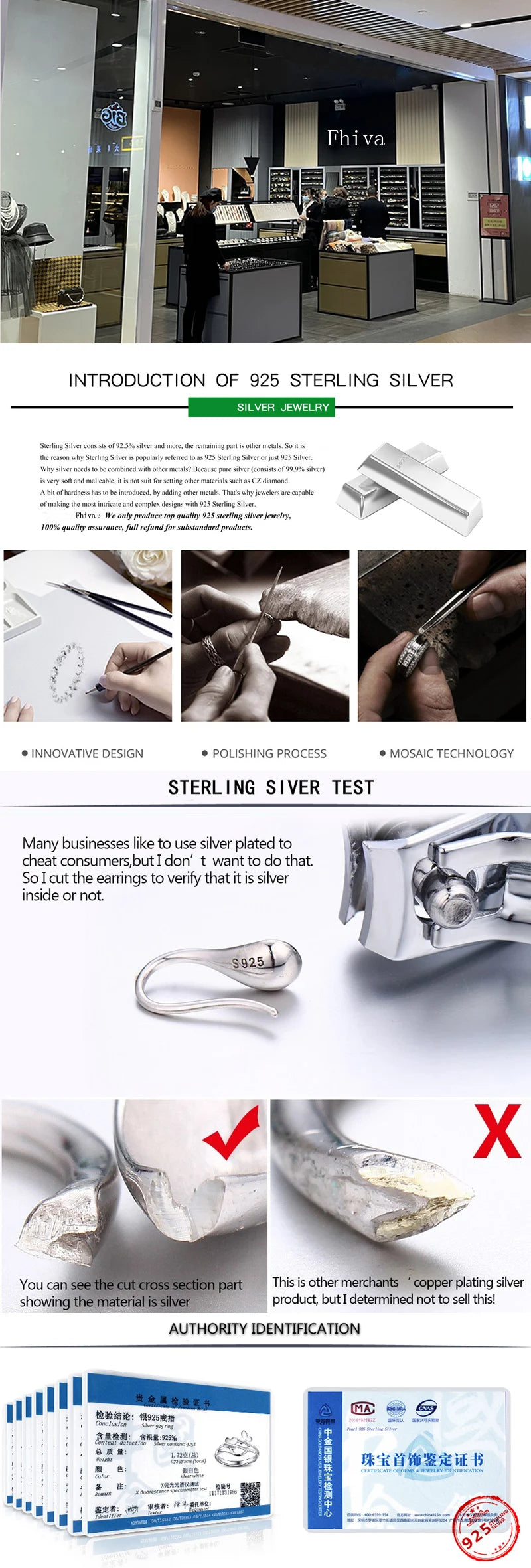 925 Silver Sterling Silver Necklace With Simple Geometric Multicolour Beads Choker Shiny Delicate Collarbone Chain For Women's