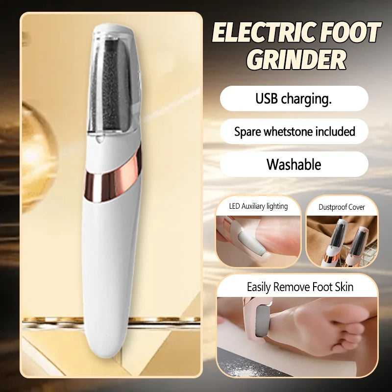 Electric foot grinder,Electric Callus Remover for Feet,Foot Exfoliator Foot Scrubber Pedicure Tools,Removes Dry Skin.Unisex
