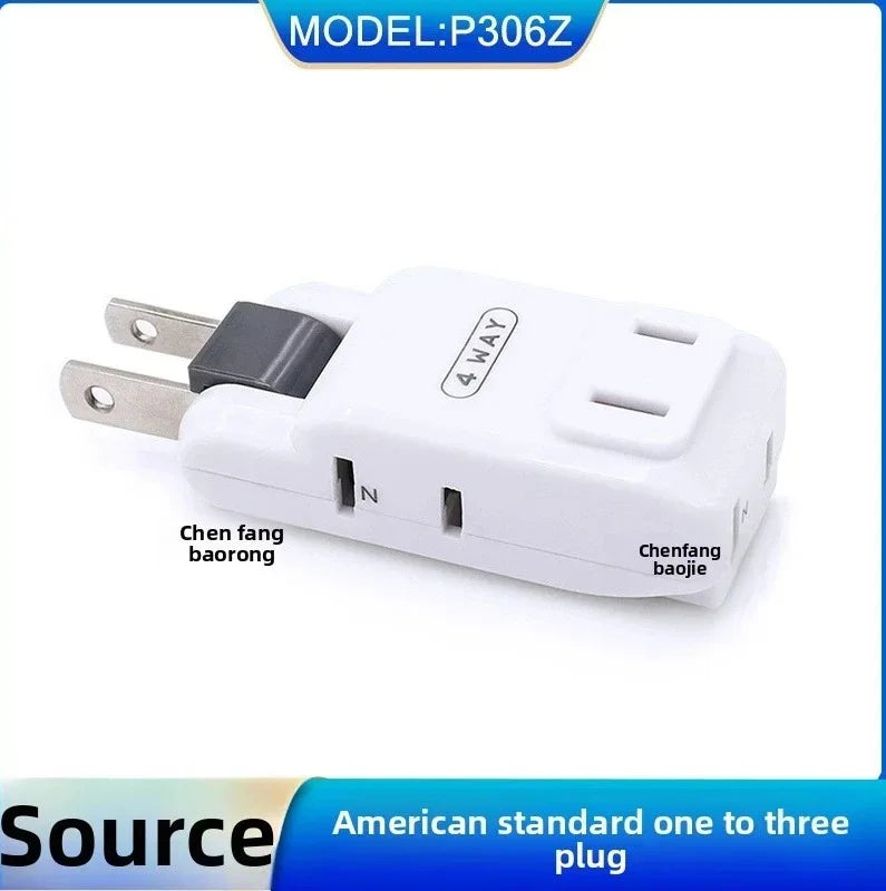 1pc New Electrical Outlet Extender Seat Extender - Power Socket Extender In Three Specification Rotatable Folding Portable Tonfa