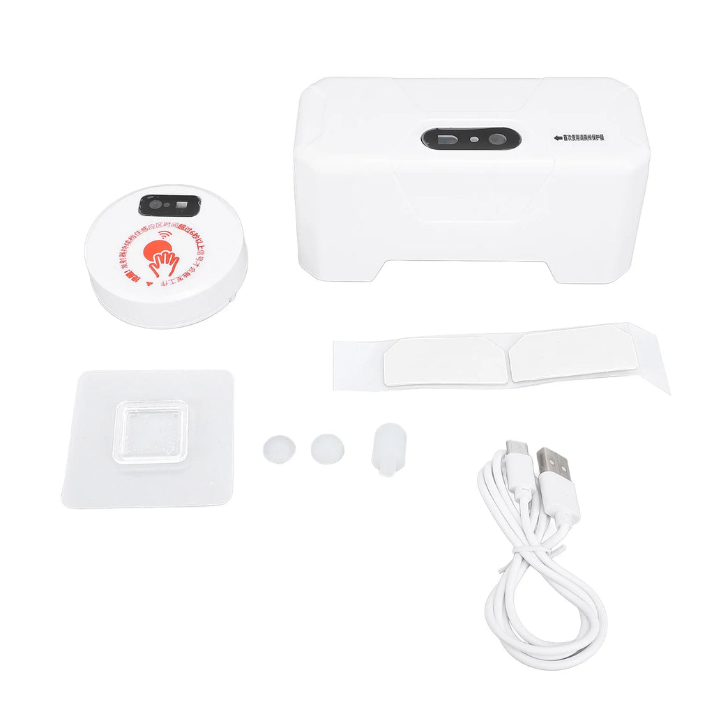 Automatic Toilet Flusher Touchless Toilet Flush Kit USB Rechargeable Versatile 20cm Sensing Distance IPX6 Water Proof for Home