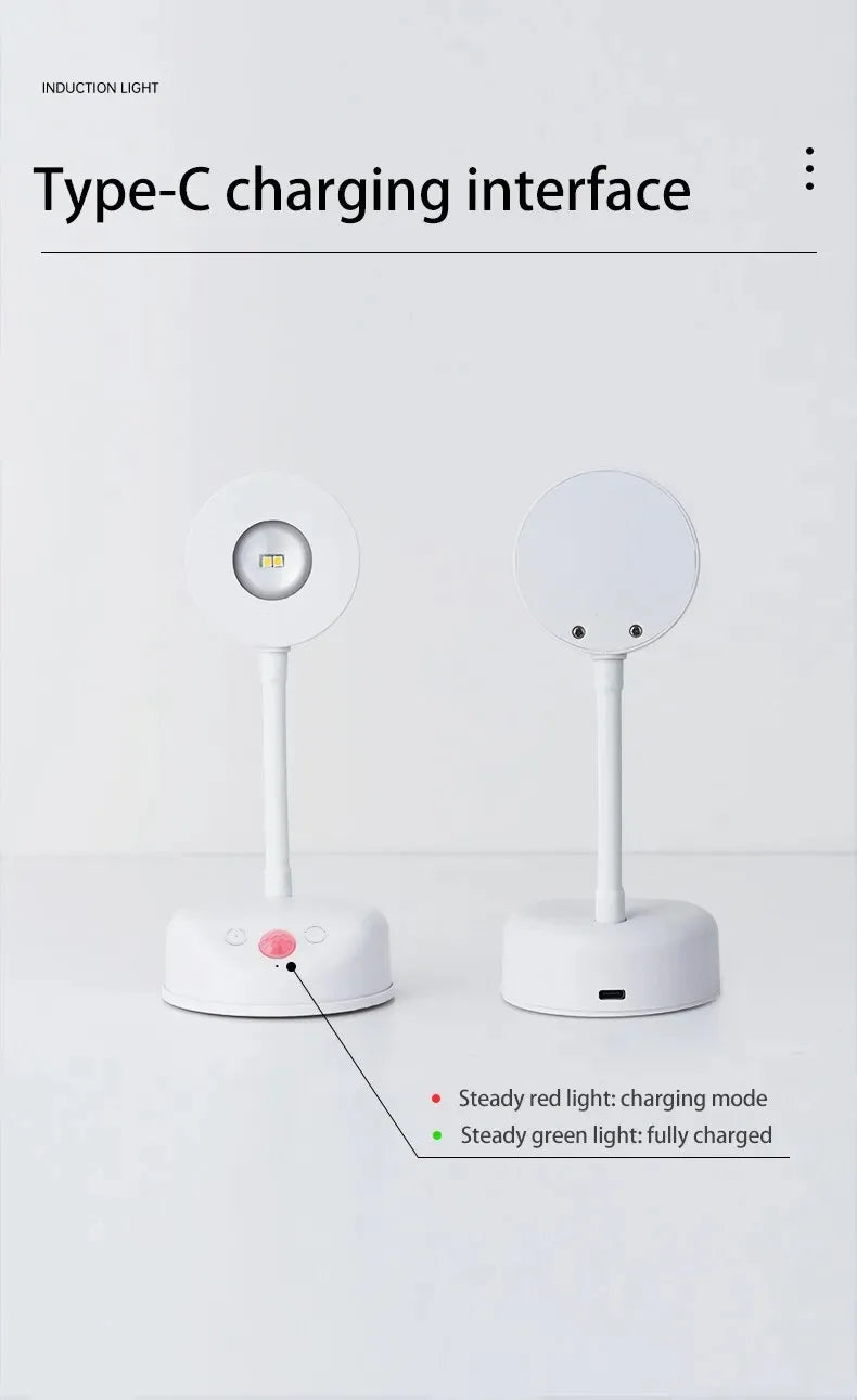 LED Motion Sensor Night Light Wireless USB Rechargeable with Remote Magnetic Wall Mount Indoor Lighting for Bedroom Hallway