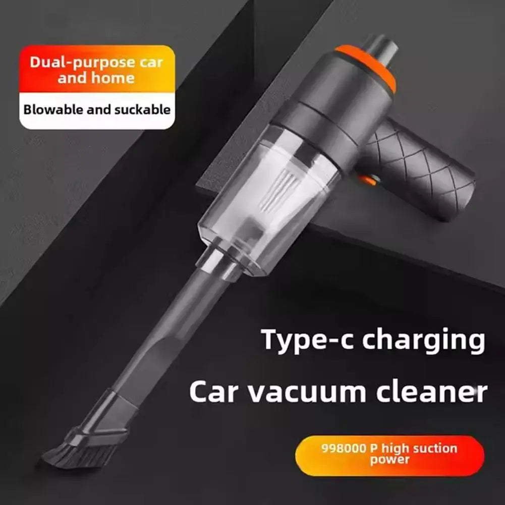 Mini Car Wireless Vacuum Cleaner Portable Strong Suction Household Cleaning Equipment Handheld Dust Collector Car Dust Blower