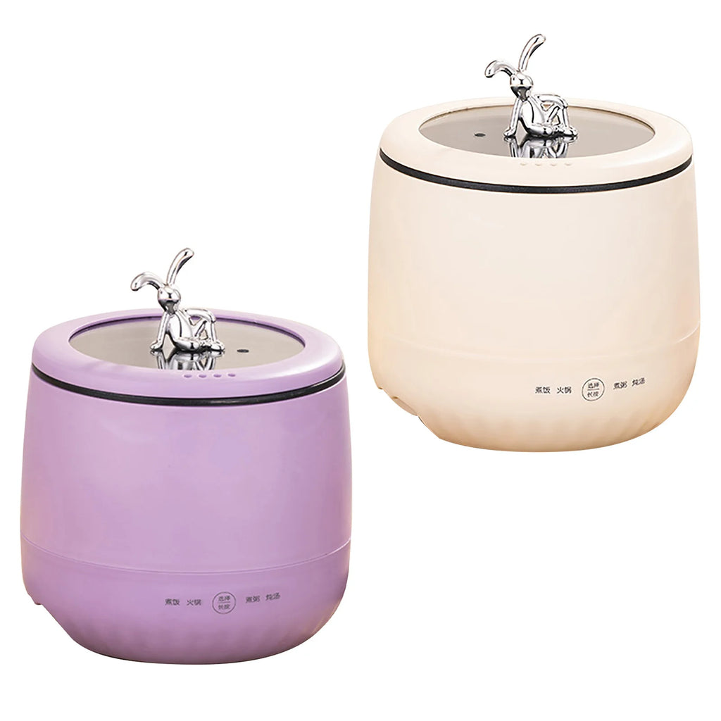 Mini Rice Cooker 1.8L Non Stick Smart Electric Rice Cooker for Grain Soup Porridge Stews