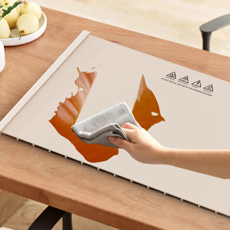 Electric Food Warmer Plate Foldable Warming Tray Plate Warmer Mat Food Fast Heating Portable Electric Warming Tray 8 Tem Setting