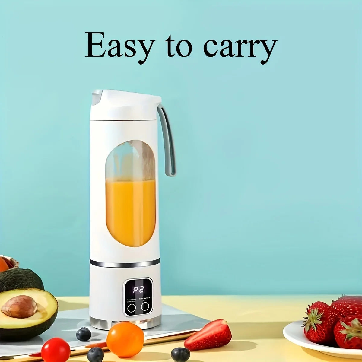 Portable USB-Rechargeable  Blender & Juicer，500ML Portable juicer Shakes and Smoothies Blender，Small Blenders，Mixing，Compact