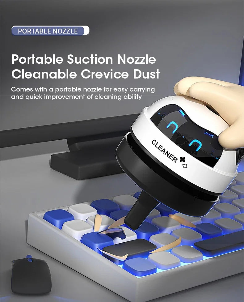 Mini Vacuum Cleaner Portable Desk Table Dust Vacuum USB Handheld Table Sweeper Hair Pencil Crumbs Cleaning Tool Vacuum Cleaner