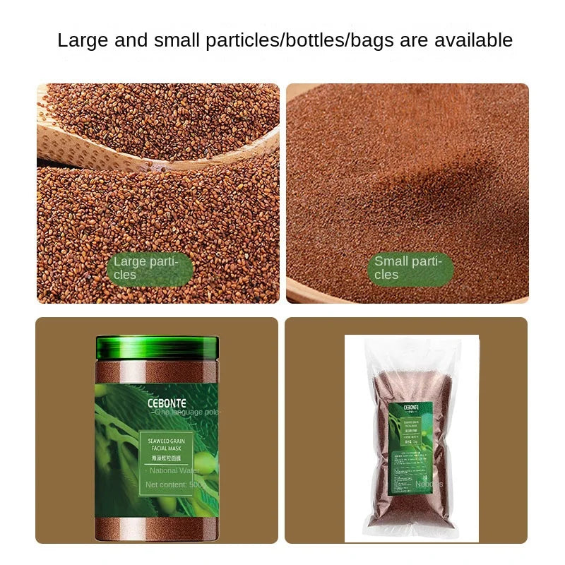 500g/650g Milk Seaweed Jelly Mask Powder Small Particles Marine Algae Moisturizing Mask Mud Softening Skin Improving Roughness