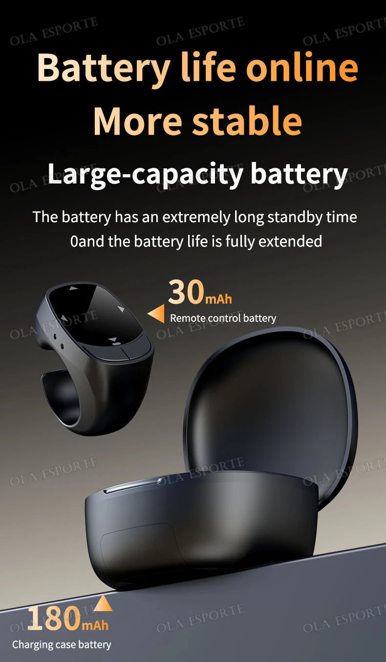 New Smart Ring Multi-Functional Rings Remote Control 5.3 BT Page Scrolling Video Flipping Auto-Like, Take Photos For Smartphones