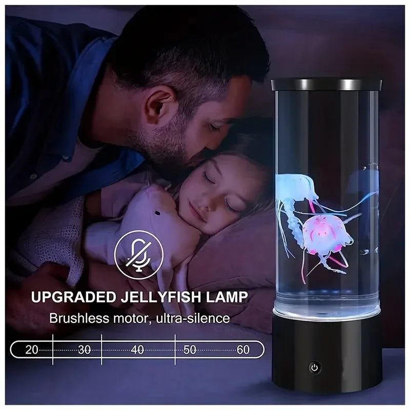Jellyfish Lamp LED Remote Control Color Changing Aquarium Light With 8 Colors Home Decoration Lights Night Lights Pet Supplies