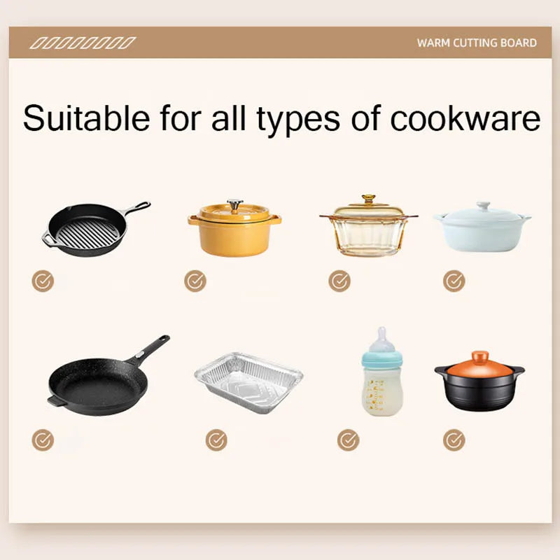Electric Food Warmer Plate Foldable Warming Tray Plate Warmer Mat Food Fast Heating Portable Electric Warming Tray 8 Tem Setting