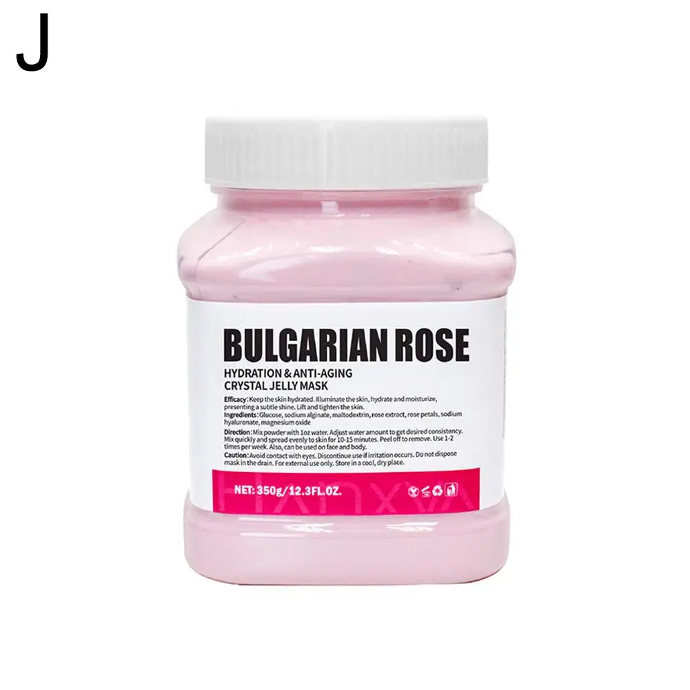 Rose Jelly Face Mask Hydrating Hydro Gel Peel-Off Mask for Nourished Glowing Skin with Smoothing Effect Powder-to-Gel Formula