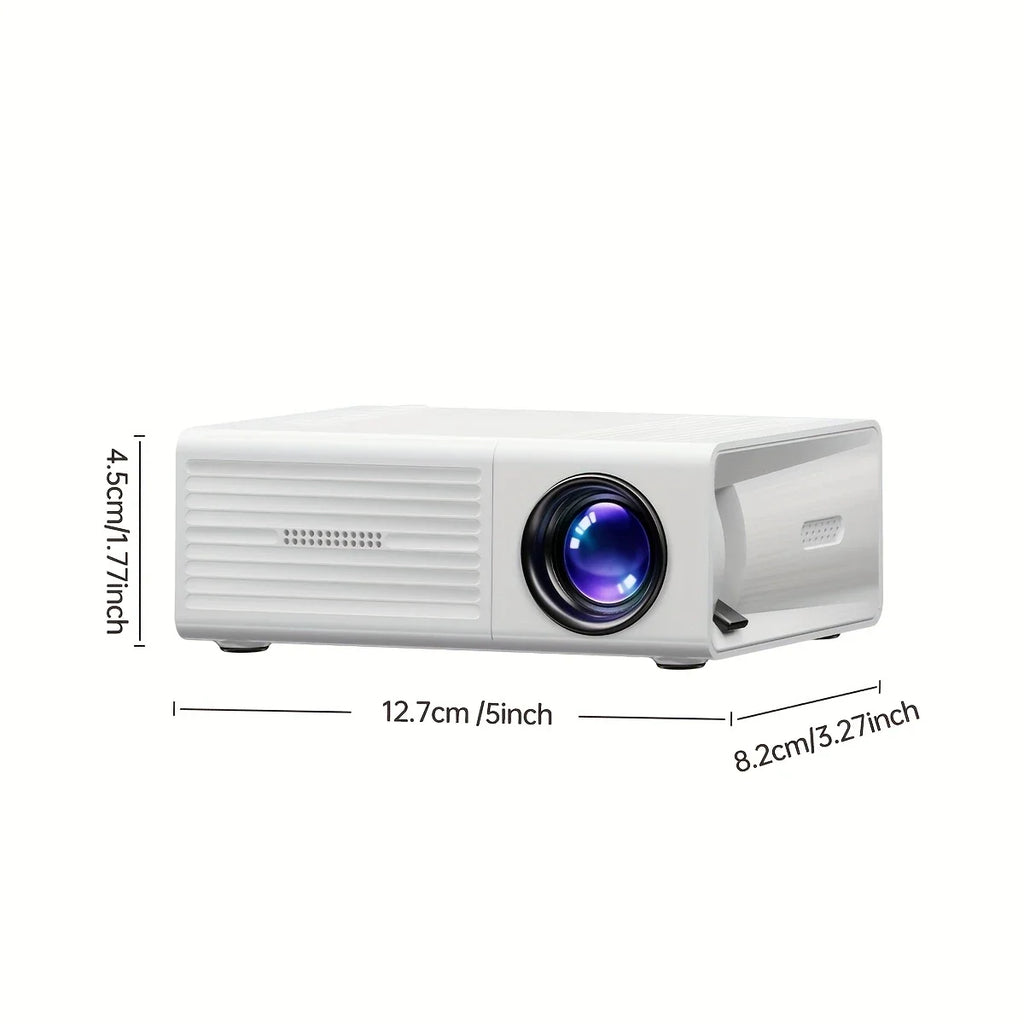 Portable Mini Projector 320x240P HD (Support 1080P Input), 20 ANSI Lumens, Manual Focus, HDMI USB AVome Family Theater Projector