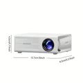 Portable Mini Projector 320x240P HD (Support 1080P Input), 20 ANSI Lumens, Manual Focus, HDMI USB AVome Family Theater Projector