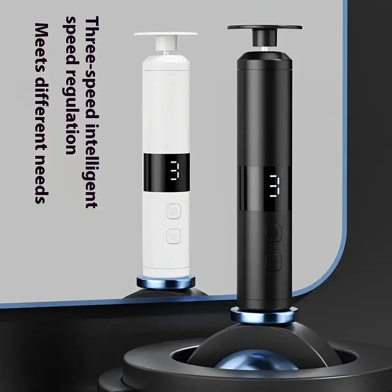 Electric 2-in-1 foot grinder and nail grinder - USB foot repair equipment with 3-speed adjustment and 16 interchangeable heads