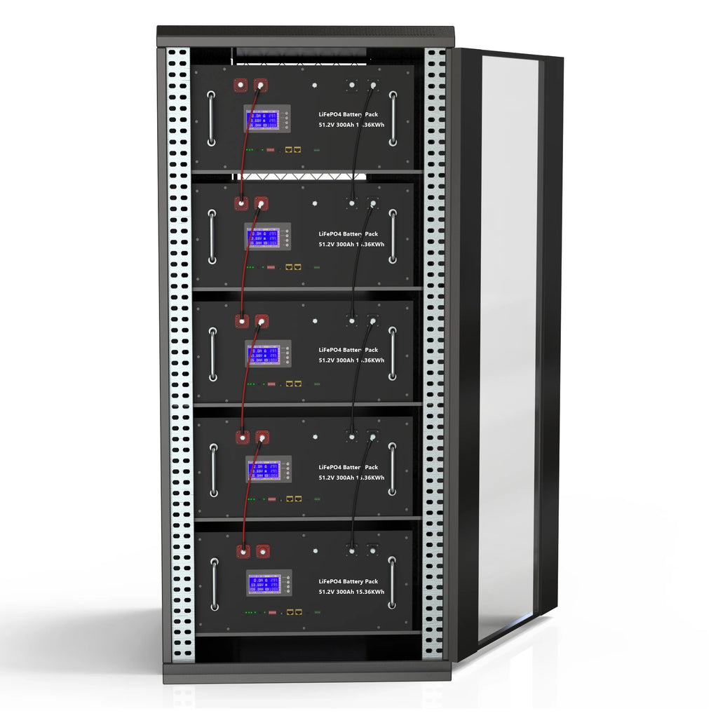 LiFePO4 48V 300AH 15KWH Battery 51.2V 100AH 200AH Lithium Solar Battery 6000+ Cycles With 16S 200A BMS For Inverter  EU Stock