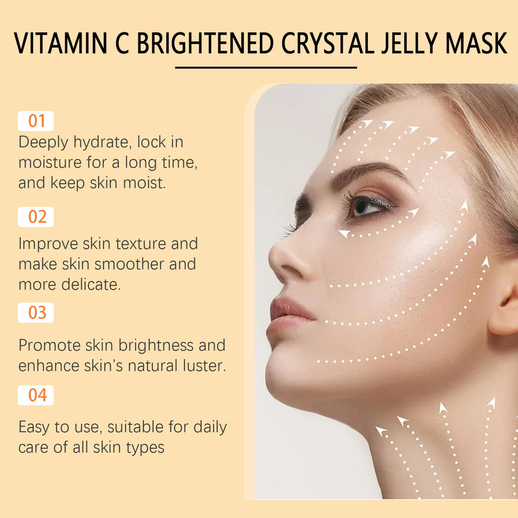 Jelly Mask Powder Hydrating Rose 24k Gold Soft SPA Nourishing Moisturize Peel OFF Facial Revitalizing Crystal DIY Facial Mask