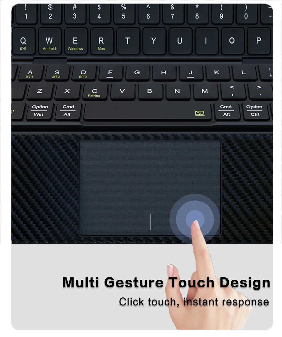 Jomaa Foldable Bluetooth Keyboard Portable Folding Wireless Keyboard with Portable Pocket Size