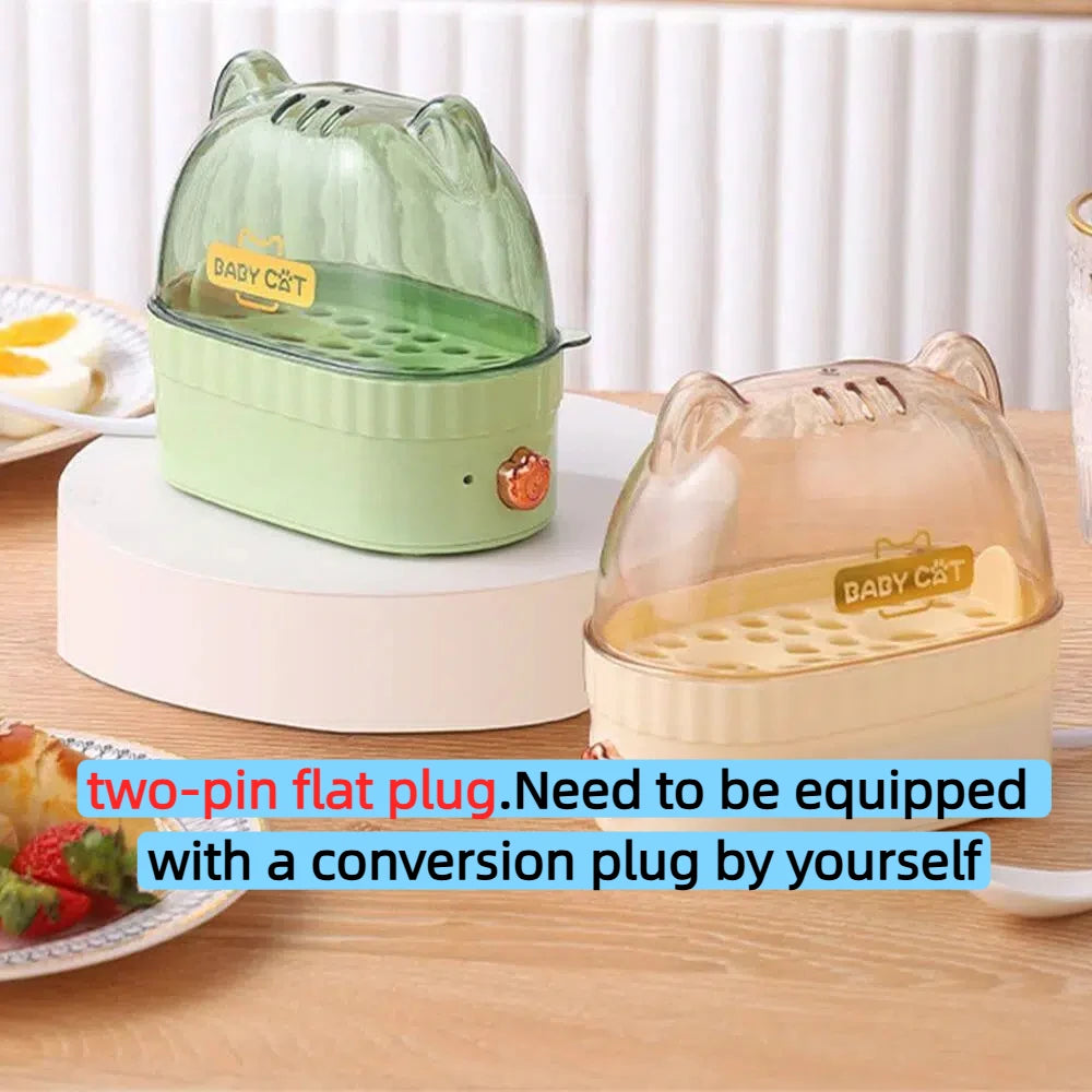 Egg Boiler Machine Electric Hard Boiled Egg Maker Safe Using Egg Boiler Machine Steamer with Timer Off Multifunctional Egg