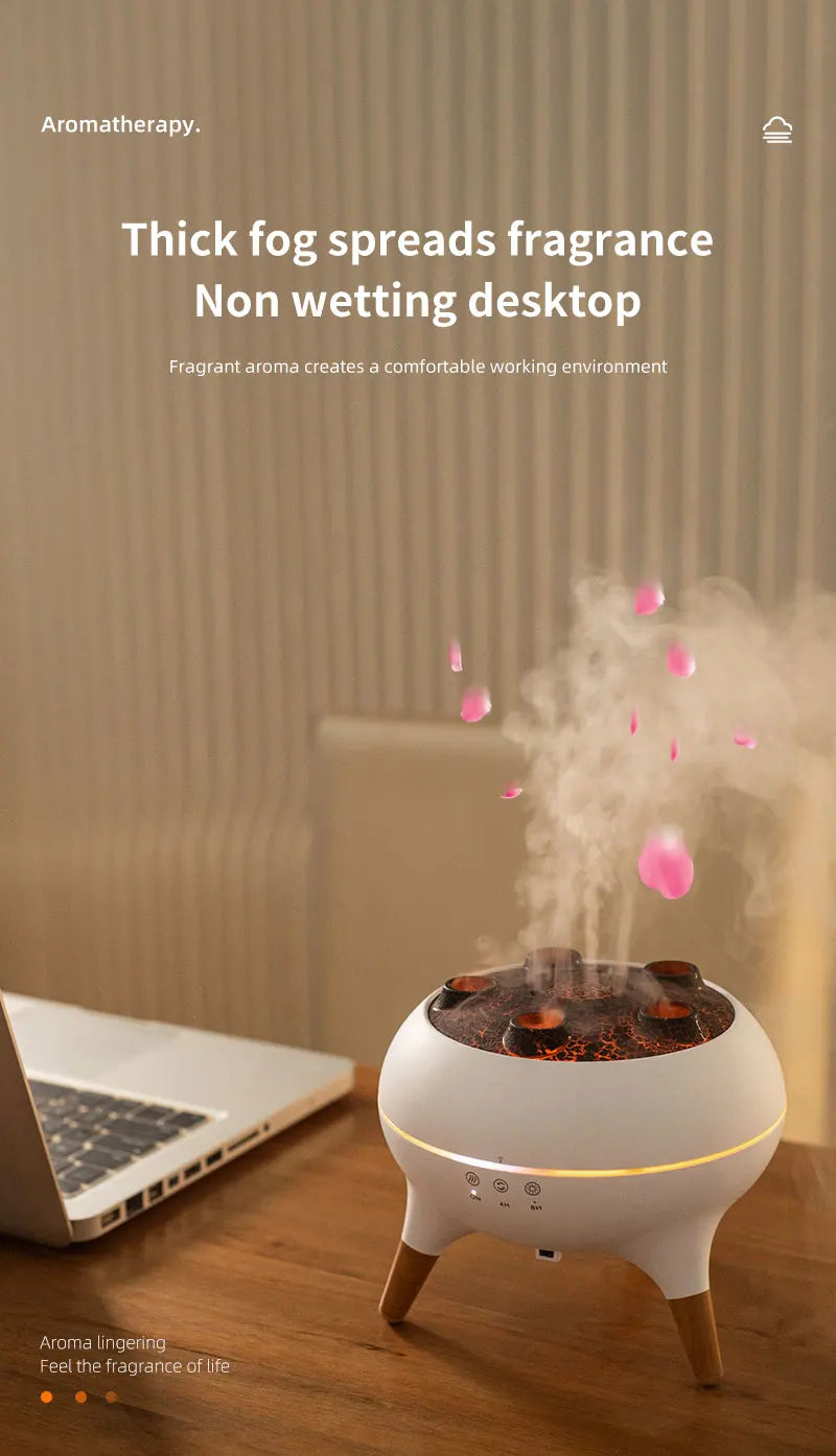 Jellyfish Air Humidifier With Colorful Gradient Lights Essential Oil Diffuser Ultrasonic Mist Maker Fogger Aroma Diffuser
