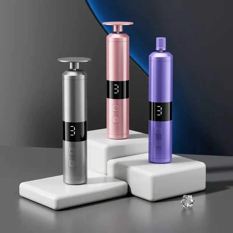 Electric 2-in-1 foot grinder and nail grinder - USB foot repair equipment with 3-speed adjustment and 16 interchangeable heads