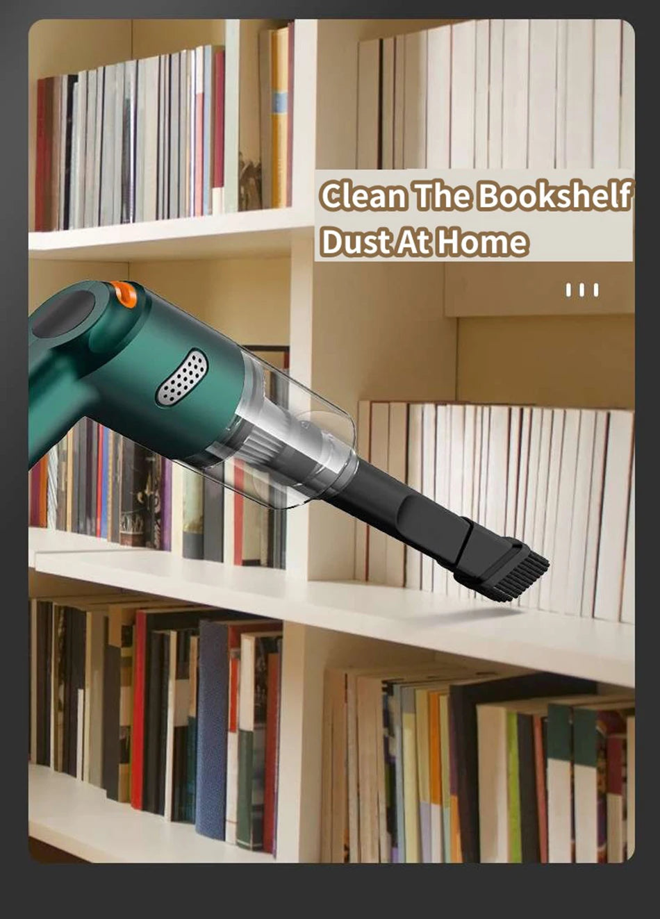 Wireless Mini Vacuum Cleaner 15000PA High Power 120W Cordless Handheld Robot Dust Blower for Car Home Pet Hair